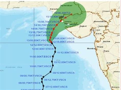 Cyclone Biparjoy live tracker: Check out its path across Gujarat ...