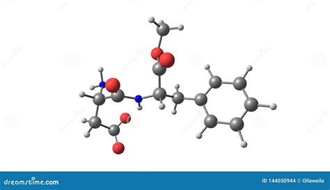 Aspartame Molecular Structure Isolated On Black Royalty-Free ...