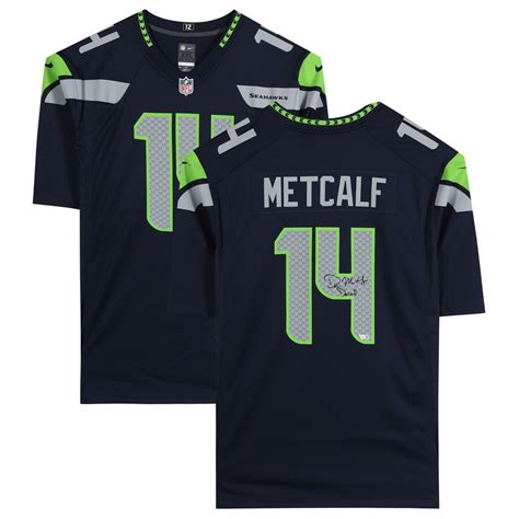 DK Metcalf Seattle Seahawks Autographed Navy Nike Game Jersey with ...