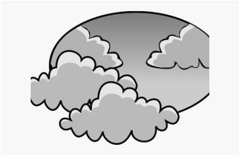 Clip Art Cloudy Day - Cloudy Weather Clipart Black And White, HD Png Download , Transparent Png ...