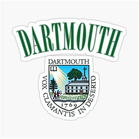 "Vintage Dartmouth College Logo" Sticker by deniseelee | Redbubble