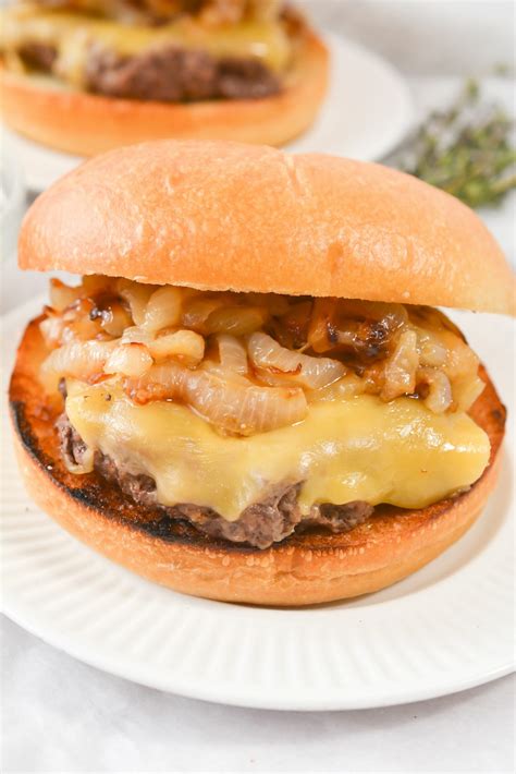 Burger with Caramelized Onions - It Is a Keeper