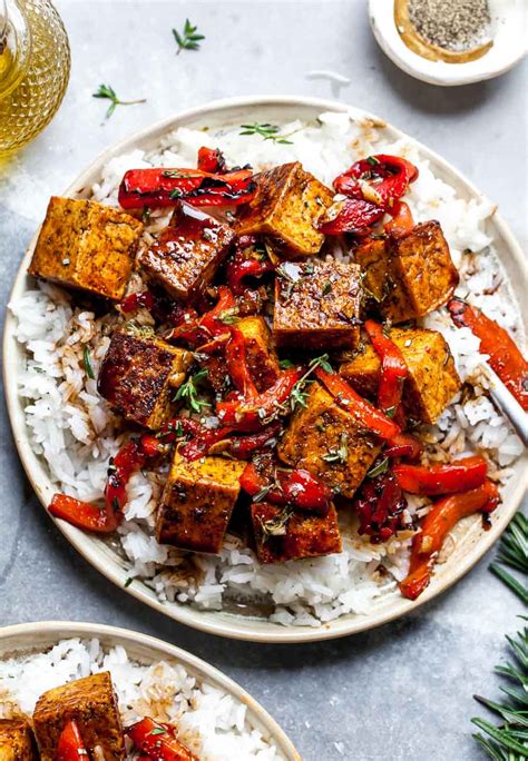 Balsamic Tofu (20 Minutes) | Dishing Out Health