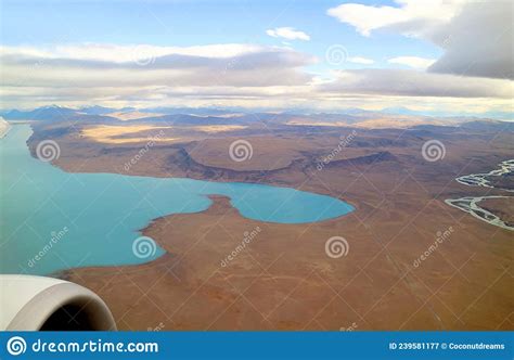 Aerial View of Patagonia Stunning Landscape As Seen from Airplane`s ...