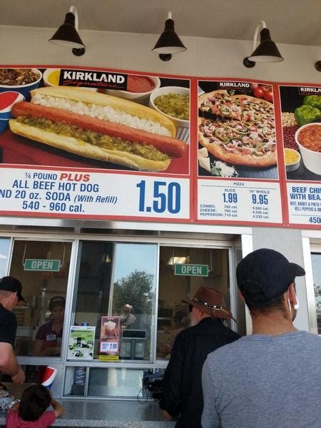 Menu at Costco Food Court restaurant, Simi Valley