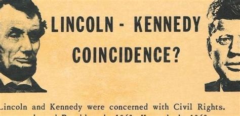 Lincoln Kennedy Similarities And Coincidences