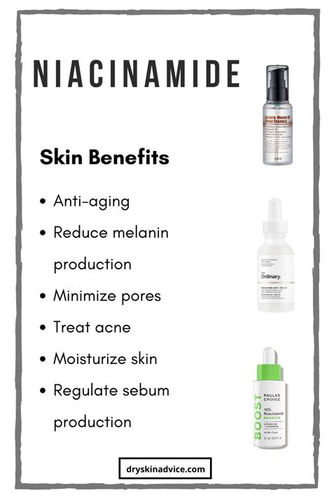 Niacinamide skincare benefits | Skin care benefits, Dry skin care, Niacinamide skincare