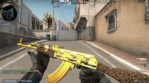 CS:GO Item AK-47 Gold Arabesque(Factory New 0.009) - YouTube