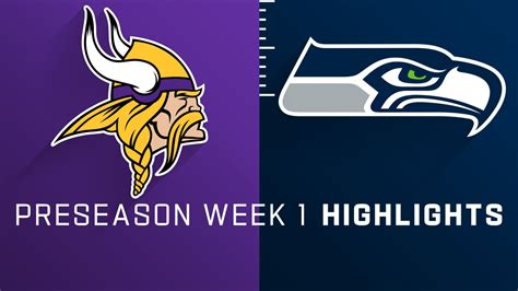 Minnesota Vikings vs. Seattle Seahawks highlights | Preseason Week 1