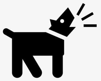 Barking Dog Silhouette Png, Transparent Png - kindpng