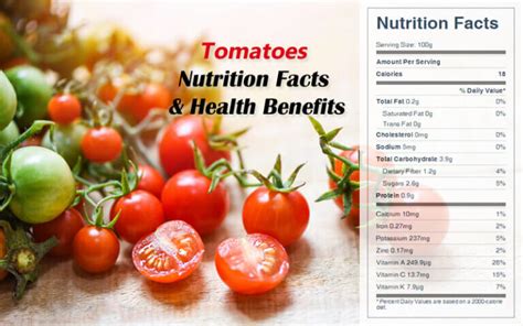 Tomatoes Nutrition Facts & Health Benefits - CookingEggs
