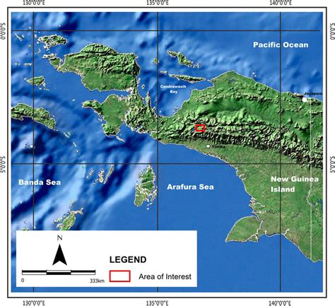 The area of interest is in the middle of Papua Province (Indonesia ...