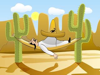 Sleeping mexican with sombrero on hammock free vector grap… | Flickr