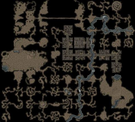 Underground Cave System | Dungeon maps, Dnd world map, Fantasy map