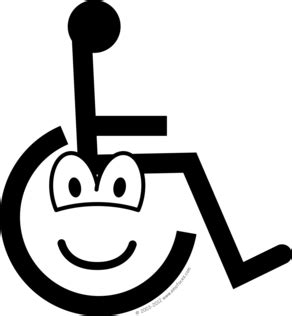 Wheelchair emoticon Emoticon, Wheelchair, Smiley