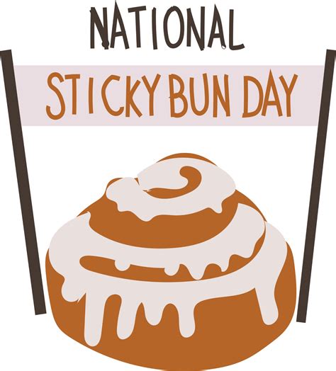 National Sticky Bun Day Vector illustration. 20257936 Vector Art at Vecteezy