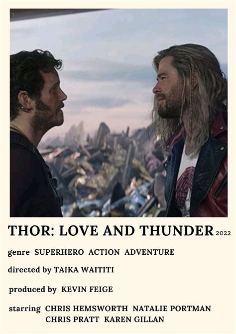 Thor: Love And Thunder Polaroid Poster in 2023 | Thor, Marvel movies, Chris hemsworth