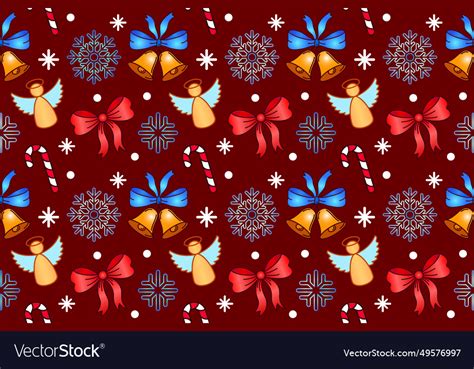 Red christmas pattern Royalty Free Vector Image