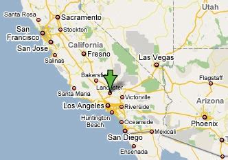 Lancaster, California Map