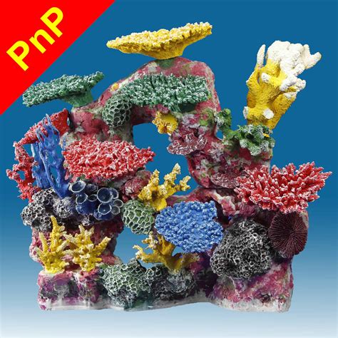 DM034PNP Large Coral Reef Aquarium Decoration for Saltwater Fish Tanks