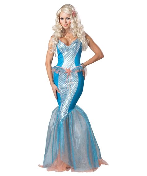 Sea Siren Mermaid Adult Costume - Sexy Halloween Costumes