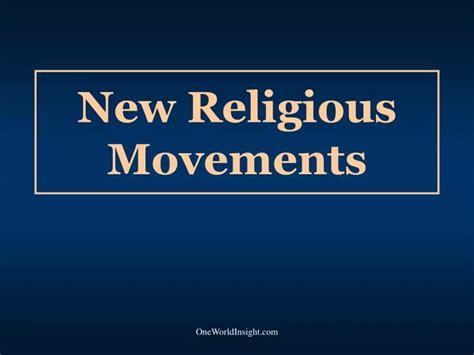 PPT - New Religious Movements PowerPoint Presentation, free download - ID:1013603