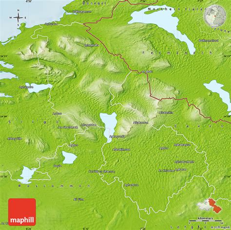 Physical Map of Leitrim