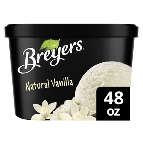 Breyers Classics Ice Cream Natural Vanilla 48 oz, Perfect with Pie, Cake, and Desserts - Walmart.com