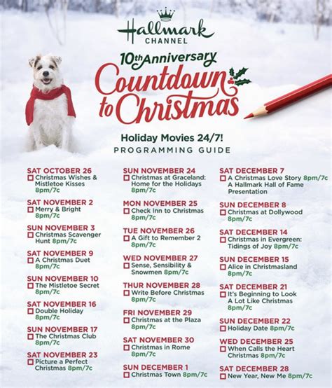 Hallmark Channel Just Released 2019 Christmas Movie Schedule!