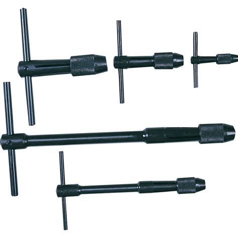 Kennedy Tap Wrench Set, Sliding Handle, 7.2 - 9mm, Set of 5 5189000K | Cromwell Tools