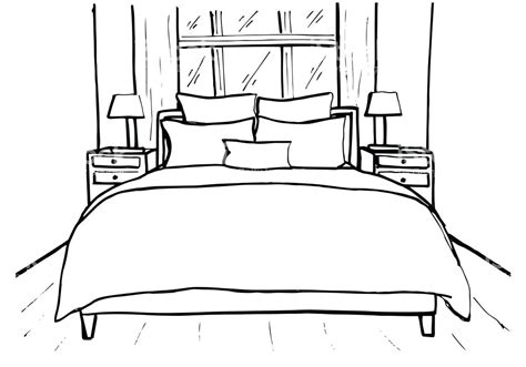 A Bed Drawing at PaintingValley.com | Explore collection of A Bed Drawing