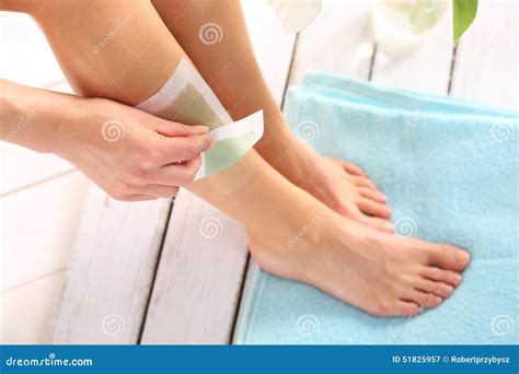 Leg Hair.Removal wax. stock image. Image of calves, caucasian - 51825957