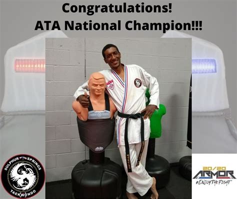 A huge Congratulations to Mr. Dequavian Person ATA National Champion in the 2020 Armor Reflex ...