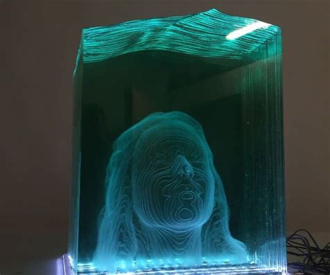 Feed / Top Picks | Laser etched glass, Laser etching, Glass art sculpture