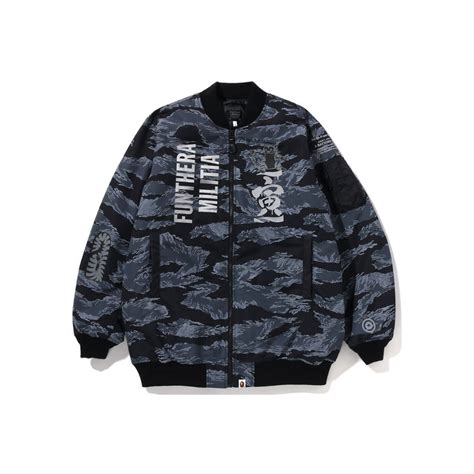 BAPE x Neighborhood Numbering Exclusive Varsity Jacket BlackBAPE x ...