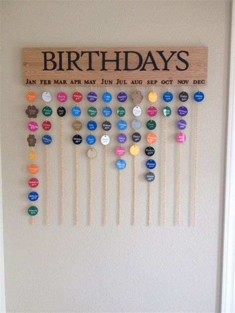 Make your own hanging birthday calendar | DIY projects for everyone! | Diy calendar, Birthday ...