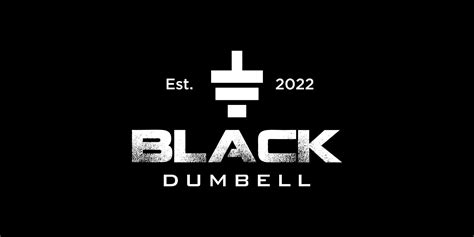 Dumbbell logo design on a dark background. 7505526 Vector Art at Vecteezy