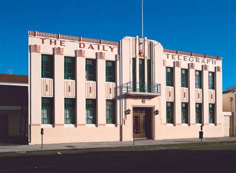 Newspaper office, Napier, NZ. Art Deco Buildings, Art Deco Architecture ...