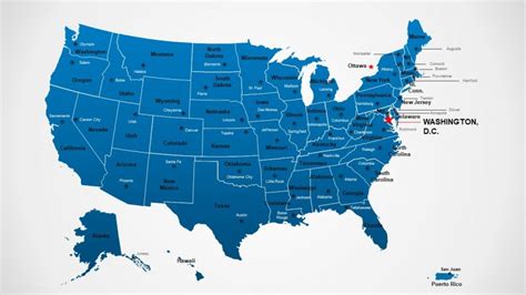 Editable US Map PowerPoint Template Free Download - GreatPPT