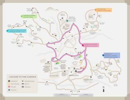 Desert Botanical Garden Map | Draw A Topographic Map