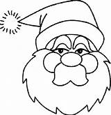 Santa Claus Face Of Christmas Coloring Pages >> Disney sketch template