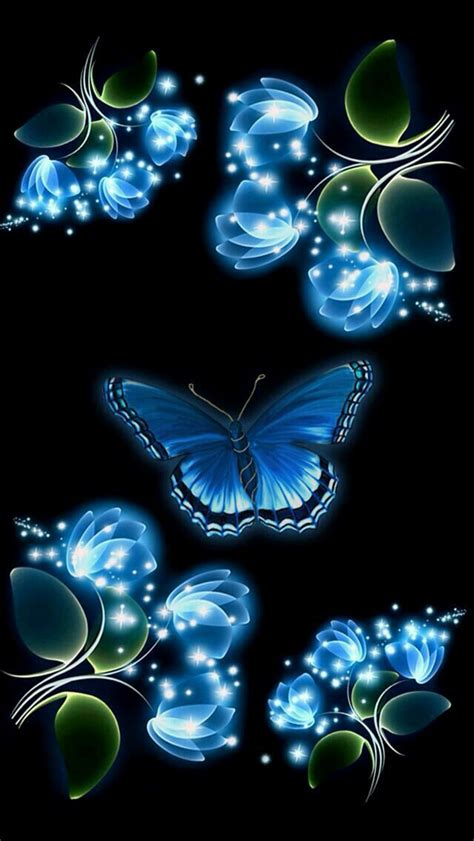 Pin by Adela María on Arte y pintura | Butterfly wallpaper, Blue butterfly wallpaper, Butterfly art