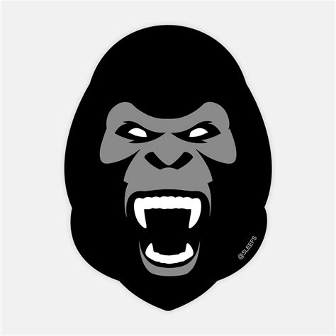 Gorilla Face Sticker – SLEEFS