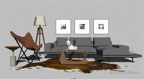 Living Room Sofa Set Sketchup Model - Sofa Set Sketchup 3d Model Sketchup Download Free 3dbrute ...