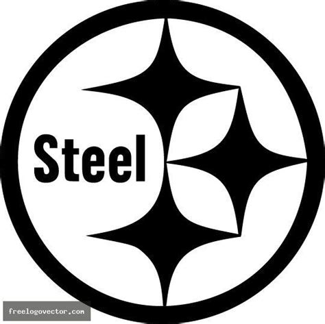 Black and White Steelers Logo - LogoDix