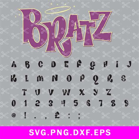 Bratz Font Svg, Bratz Alphabet Svg, Bratz Logo Svg, Png Dxf | Inspire Uplift