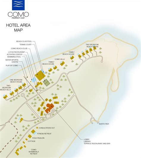 Resort Map | COMO Parrot Cay | Turks and Caicos