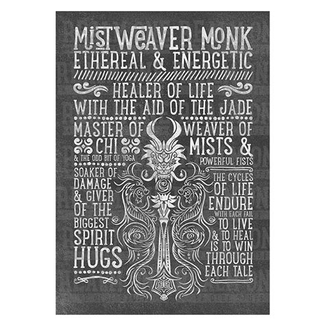 Mistweaver Monk Class Spec Art Print - Realm One