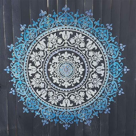 Decorate Your Space With Mandala Stenciled Wall Art - Stencil Stories