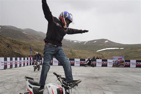 FIRST BIKE STUNT SHOW AT A HIGH ALTITUDE